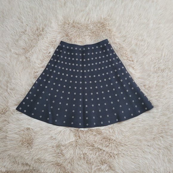 The Kooples Knit Grommet Skirt In Black - Picture 3 of 6